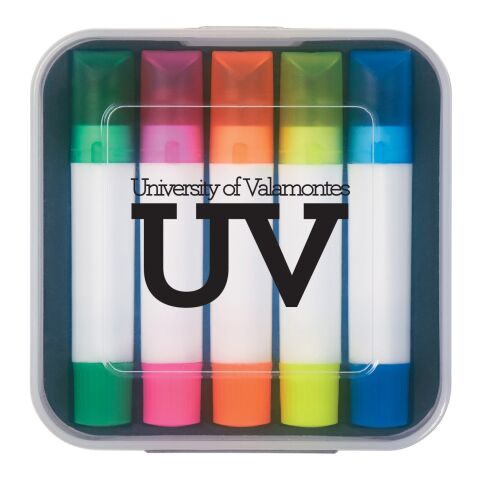 Set Of 5 Gel Wax Highlighters Translucent Clear | No Imprint | not available | not available