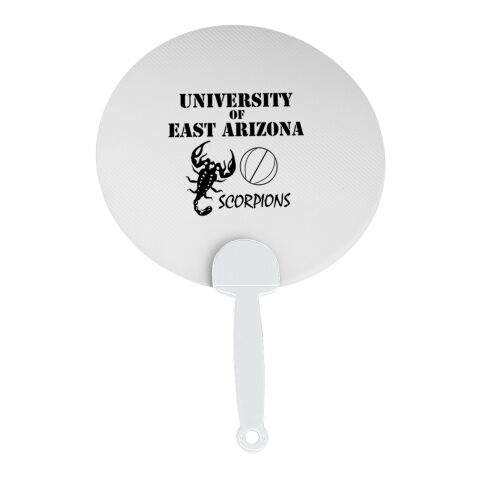 Plastic Hand Fan White