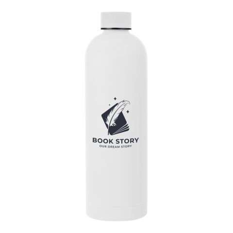 33 Oz. Viviane Stainless Steel Bottle With Bamboo Lid White | No Imprint | not available | not available