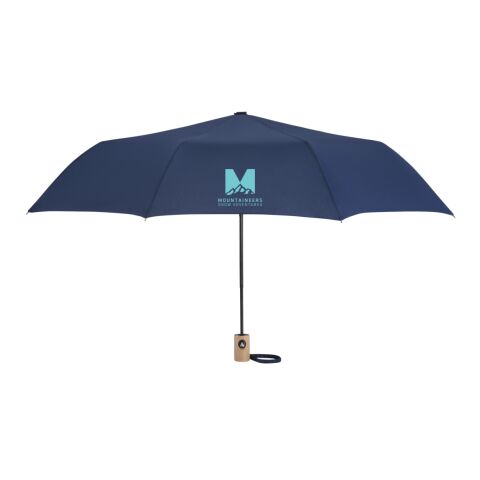 42&quot; Recycled Folding Auto Open Umbrella Navy-White | No Imprint | not available | not available