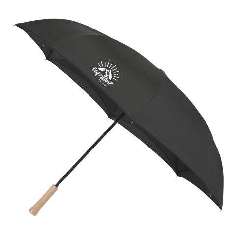 48" Recycled  Manual Inversion Umbrella Black