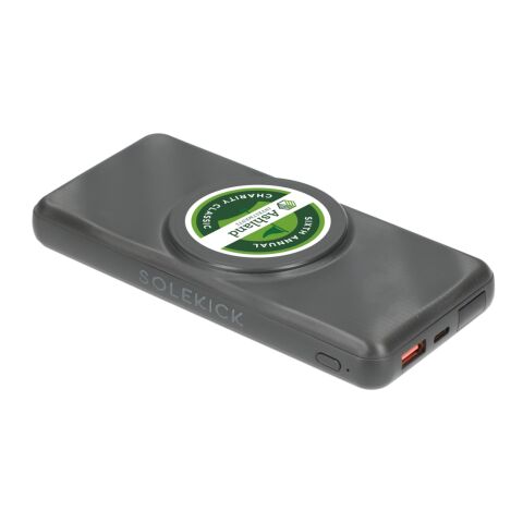 Solekick™ MagClick™ 10000 15W Wireless Power Bank Dark Gray | No Imprint | not available