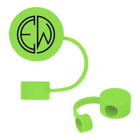 Silicone Straw Topper Lime | No Imprint | not available