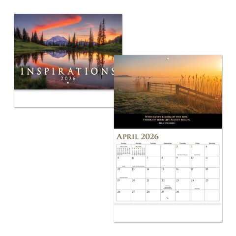 Inspirations Stapled Wall Calendar White | No Imprint | not available | not available