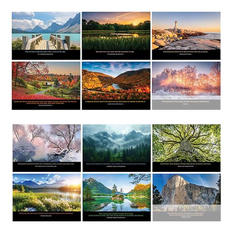 Inspirations Stapled Wall Calendar White