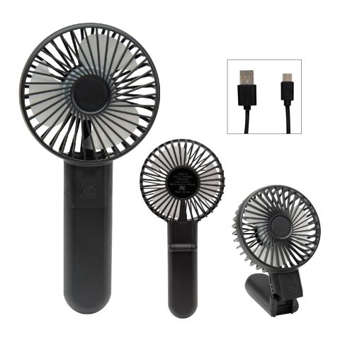 Bend &amp; Snap Rechargeable Fan Black | No Imprint | not available | not available