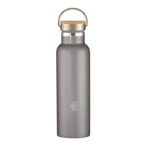 21 Oz. Liberty Stainless Steel Bottle With Wood Lid Graphite