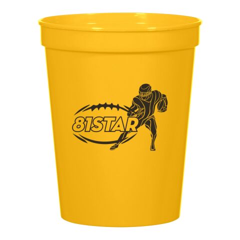 16 Oz. Full Color Big Game Stadium Cup Yellow | No Imprint | not available | not available