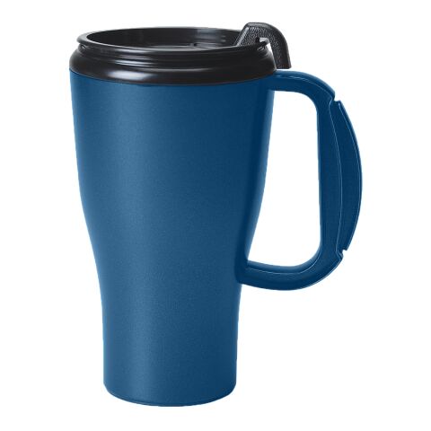 16 Oz. Omega Mug With Slider Lid Matte Blue