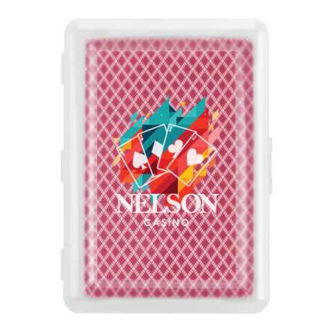 Playing Cards In Case Red