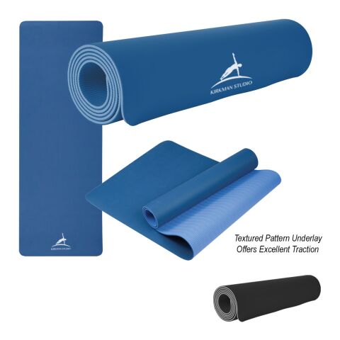 Two-Tone Double Layer Yoga Mat Black with Red | No Imprint | not available | not available