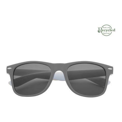 Colorblock Malibu Sunglasses Gray with White