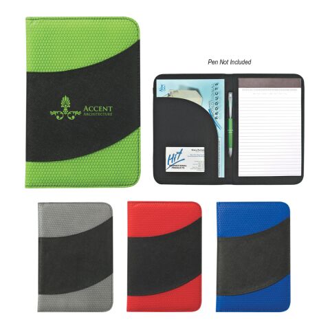 Non-Woven 5&quot; x 7&quot; Bubble Padfolio Gray/Black | No Imprint | not available | not available