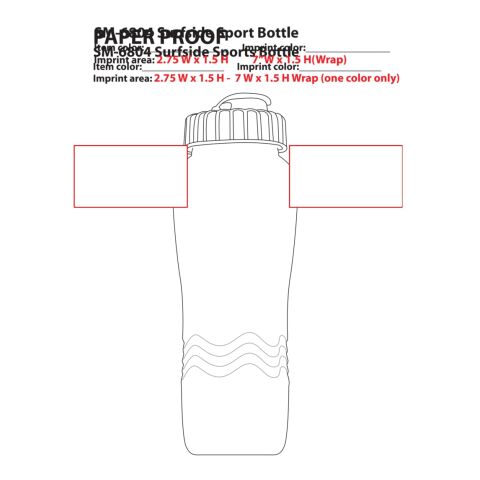 Surfside 26oz Sports Bottle Clear | No Imprint | not available | not available