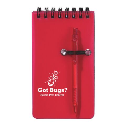 Spiral Jotter &amp; Pen Frost Red | No Imprint | not available | not available