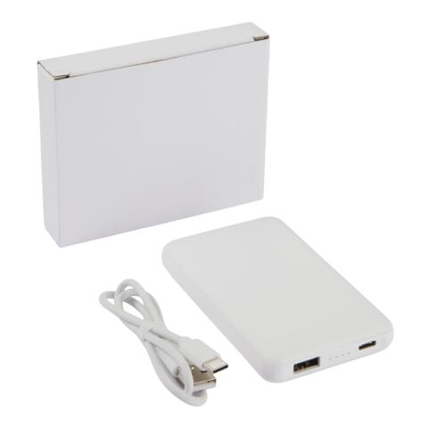 UL Listed Connect 5000 mAh Wireless Power Bank White | No Imprint | not available | not available