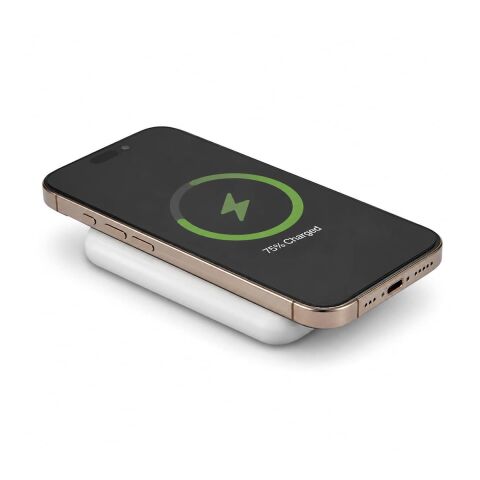 UL Listed Connect 5000 mAh Wireless Power Bank White