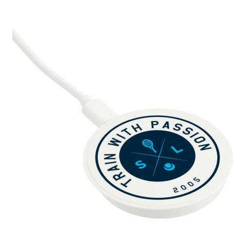 Recycled ABS MagClick™ Fast Wireless Charging Pad White | No Imprint | not available