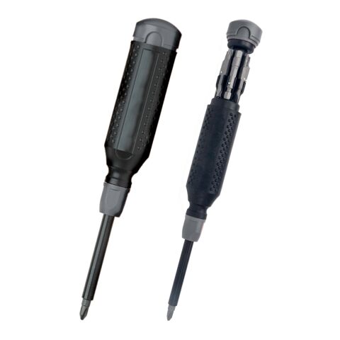 MegaPro 14-In-1 Multi-Bit Screwdriver Black with Red