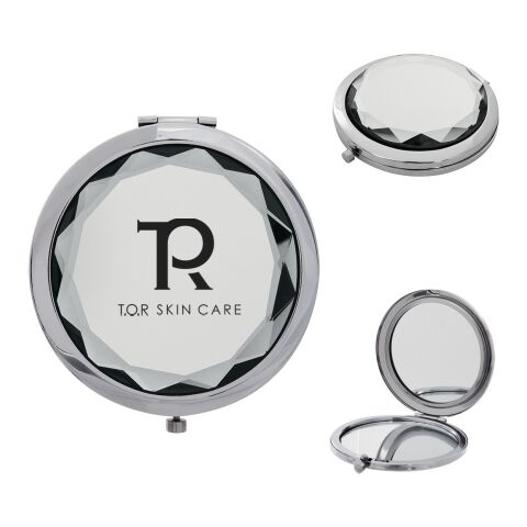 JEWELED COMPACT MIRROR White | No Imprint | not available