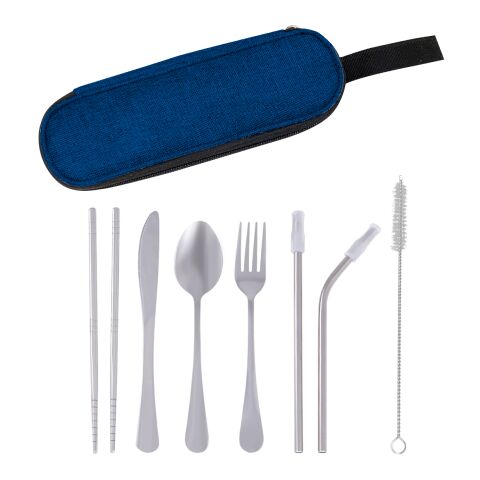 Stainless Steel Cutlery Set In Pouch Navy Blue | No Imprint | not available | not available
