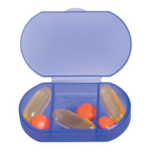 Oval Shape Pill Holder Frost Blue | No Imprint | not available | not available