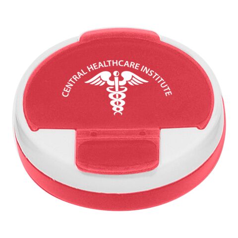 Round Pill Holder Frost Red | No Imprint | not available | not available