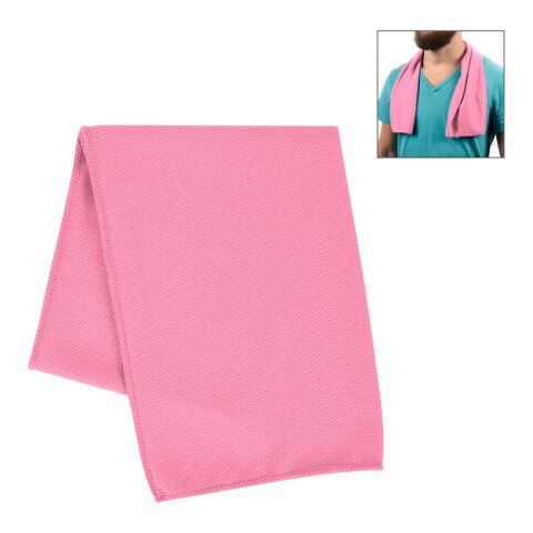 RECYCLED PET COOLING SPORT TOWEL Pink | No Imprint | not available | not available