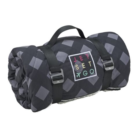 High Sierra Roll-Up Puffy Sherpa Blanket Standard | Gray-Black | No Imprint | not available | not available