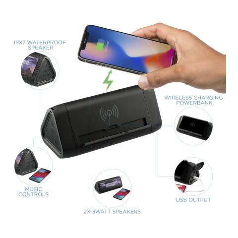 High Sierra Outdoor Speaker &amp; Wireless PowerBank Black | No Imprint | not available | not available