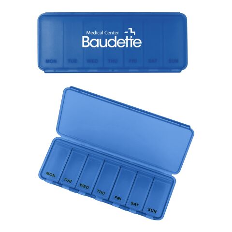 Large 7 Day Pill Container Blue | No Imprint | not available | not available