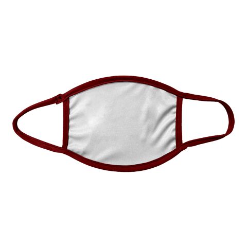 2-Ply Sublimation Face Mask White Red | No Imprint | not available | not available