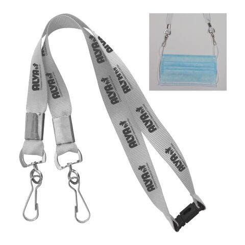 Youth Double Hook Lanyard White