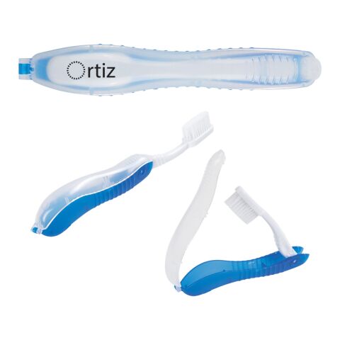 Travel Toothbrush In Folding Case Blue | No Imprint | not available | not available