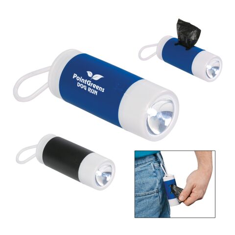 Dog Bag Dispenser With Flashlight White/Black | No Imprint | not available | not available