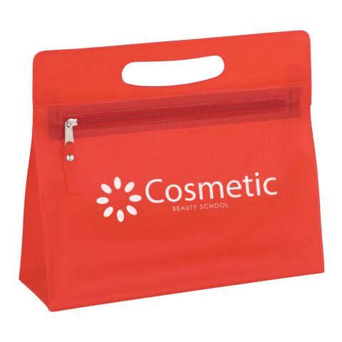 Vanity Bag Transparent Red