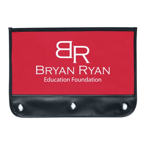 Zippered Pencil Case Red with Black | No Imprint | not available | not available