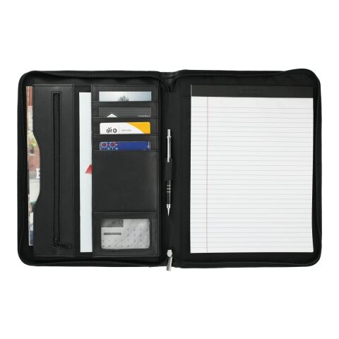 Millennium Leather Zippered Padfolio Black | No Imprint | not available | not available