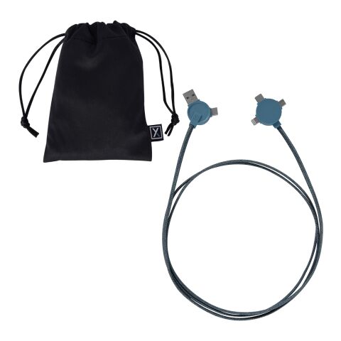 5 Ft. 3-In-1 Lithium CC - Charging Cable Translucent Blue | No Imprint | not available | not available