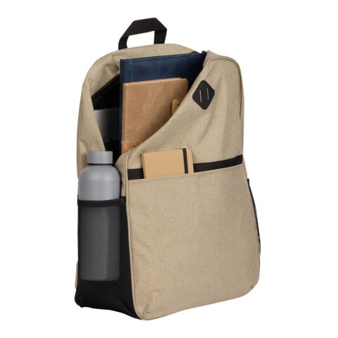 Parker Recycled 17&quot; Laptop Backpack Tan | No Imprint | not available | not available