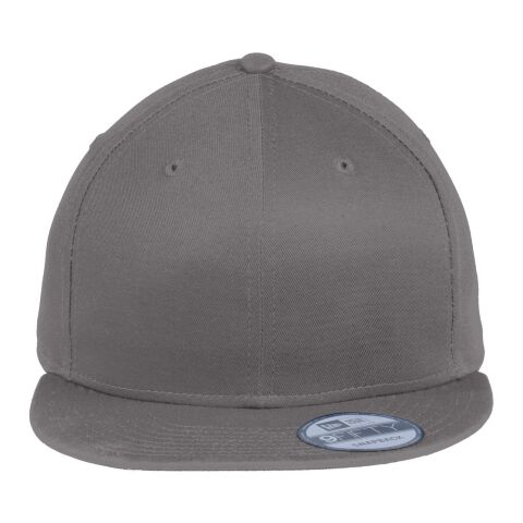 New Era® Flat Bill Snapback Cap Charcoal | No Imprint