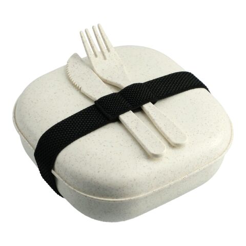 Wheat Straw Food Storage with Utensils Light Yellow | No Imprint | not available | not available