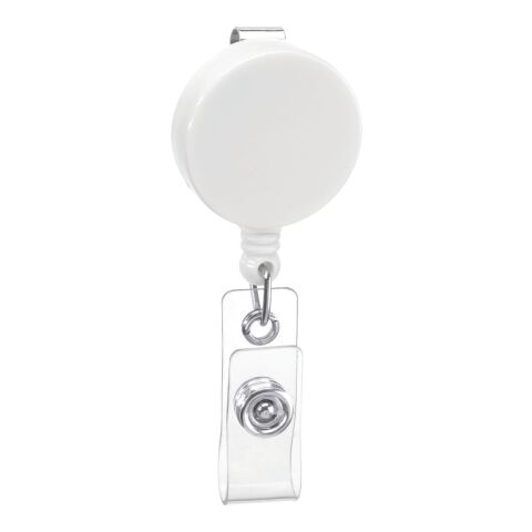 Round Badge Holder White | No Imprint | not available