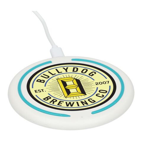 Recycled ABS Fast Wireless Charging Pad White | No Imprint | not available