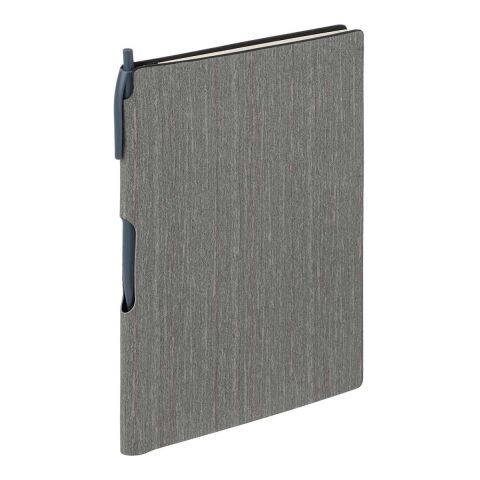 6" x 8.5" Bari Notebook with Pen Gray | No Imprint | not available | not available