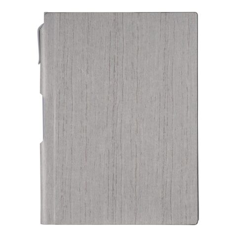 6&quot; x 8.5&quot; Bari Notebook with Pen Gray | No Imprint | not available | not available