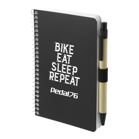 4" x 6" FSC® Mix Pocket Spiral Notebook with Pen Black | No Imprint | not available | not available