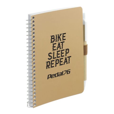 4&quot; x 6&quot; FSC® Mix Pocket Spiral Notebook with Pen Natural | No Imprint | not available | not available