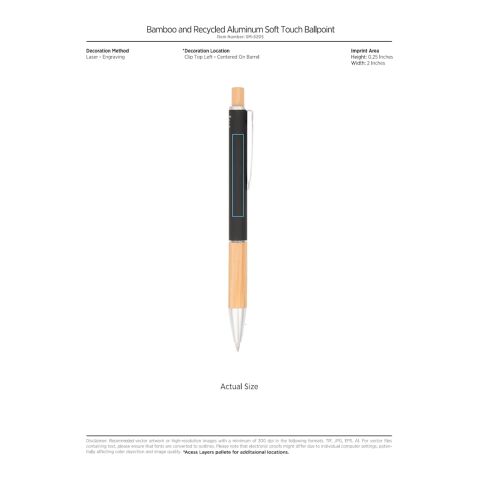 Bamboo rAL Soft Touch Ballpoint Standard | Blue | No Imprint | not available | not available