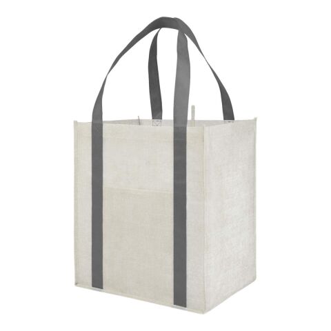 Neptune Recycled Non-Woven Grocery Tote Gray